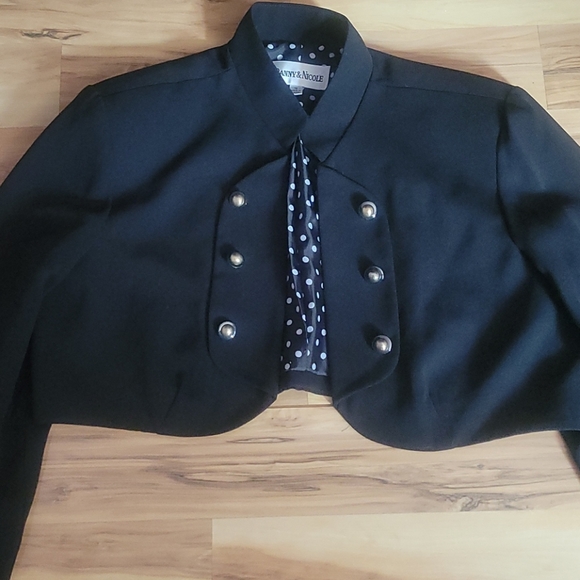 Vintage 90s Cropped Jacket Bolero L - Picture 4 of 7